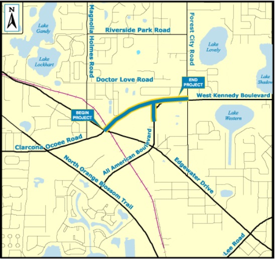 All American Blvd. Project Map